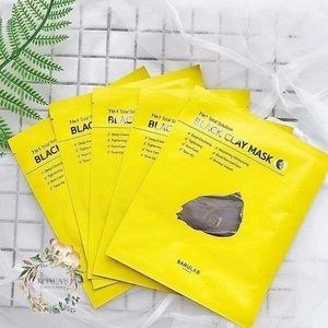Barulab Facial Mask Black Clay Mask Sheets X 5EA